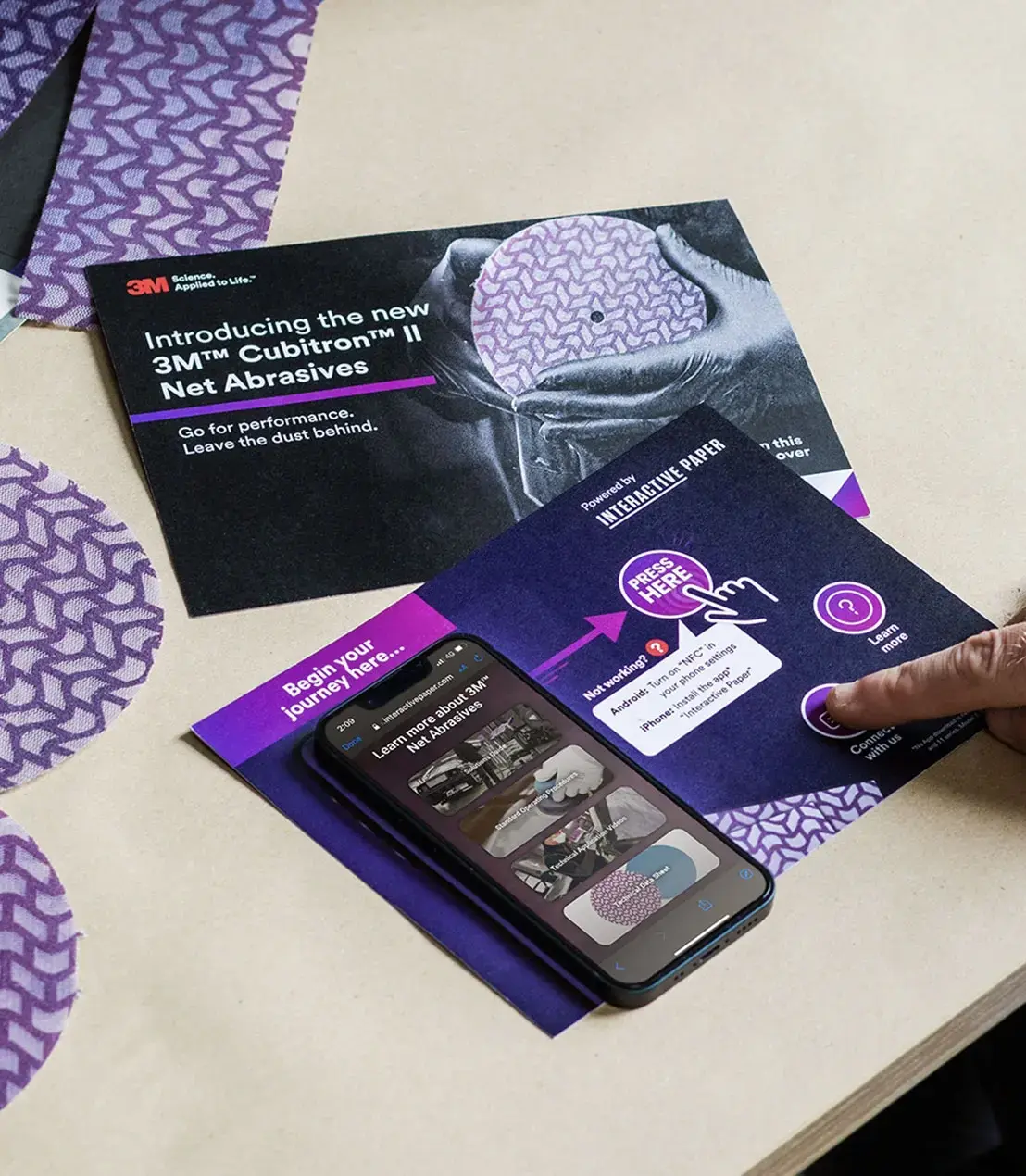 Image of Interactive Paper Touch User Journey for 3M